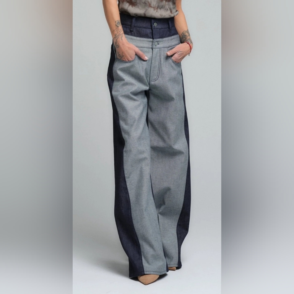 NWOT Locker Room Women's Wide Leg High Rise Denim Jeans. S US 4/6